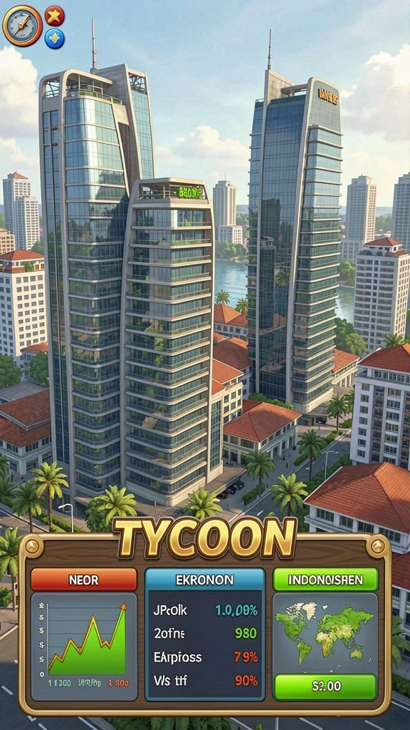 Screenshot dari level menantang dalam game.