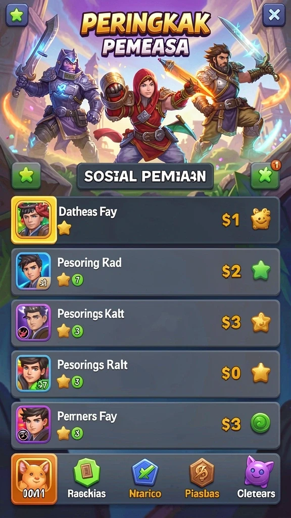 Screenshot menampilkan mode multiplayer dengan teman-teman.