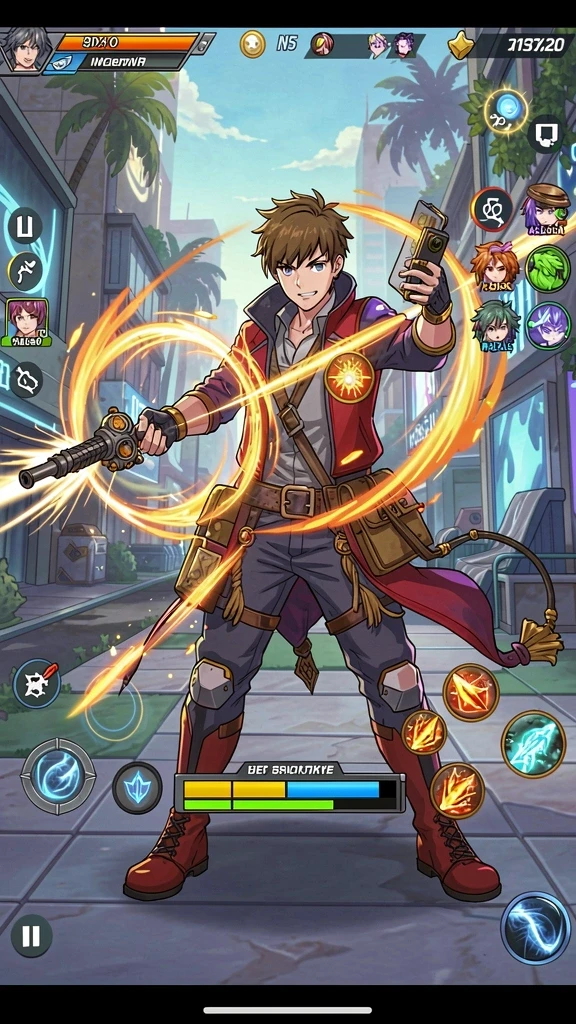 Screenshot menunjukkan mode multiplayer dengan teman-teman.