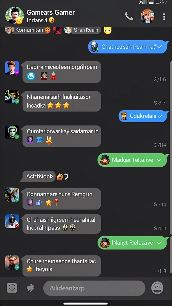 Karakter-karakter unik yang dapat dipilih.