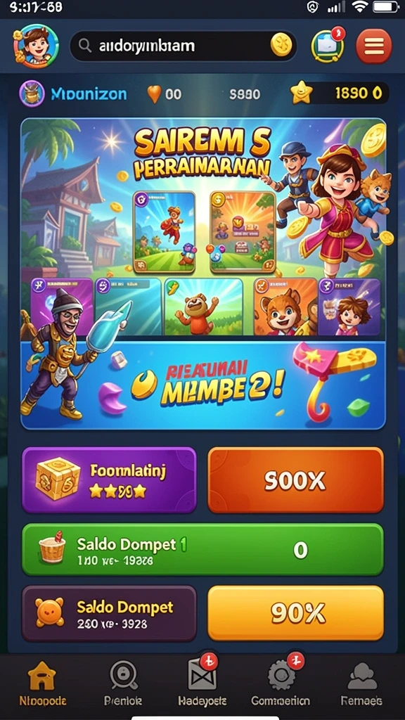 Tampilan level awal yang menakjubkan.
