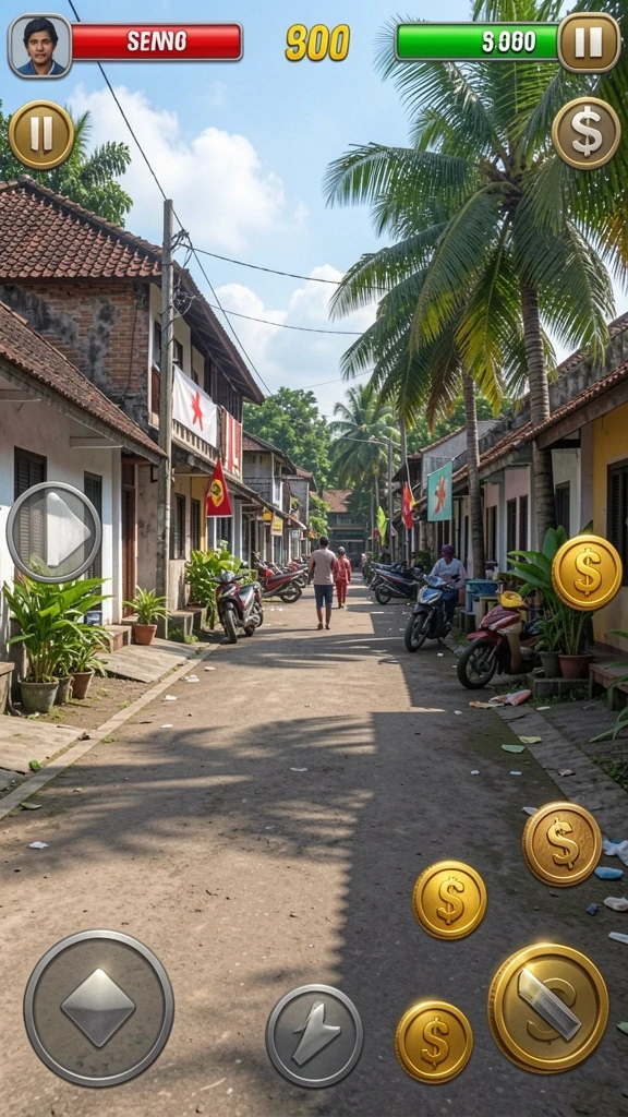 Tangkapan layar menampilkan grafis tinggi dan suasana epic.