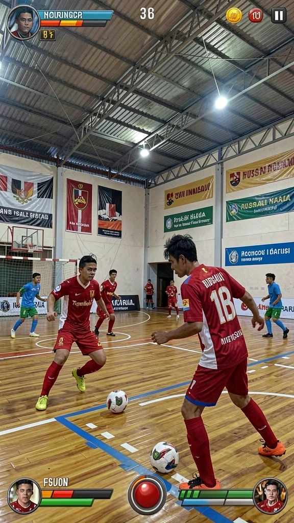 Tangkapan layar menampilkan tampilan grafis yang memukau.