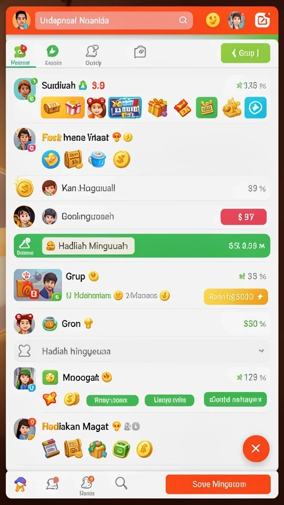 Karakter unik yang dapat dipilih untuk meningkatkan permainan.
