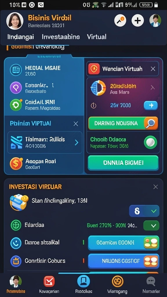 Tampilan menu utama yang menarik dan mudah dinavigasi.