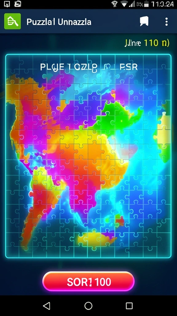 Lingkungan permainan yang penuh warna dan detail.