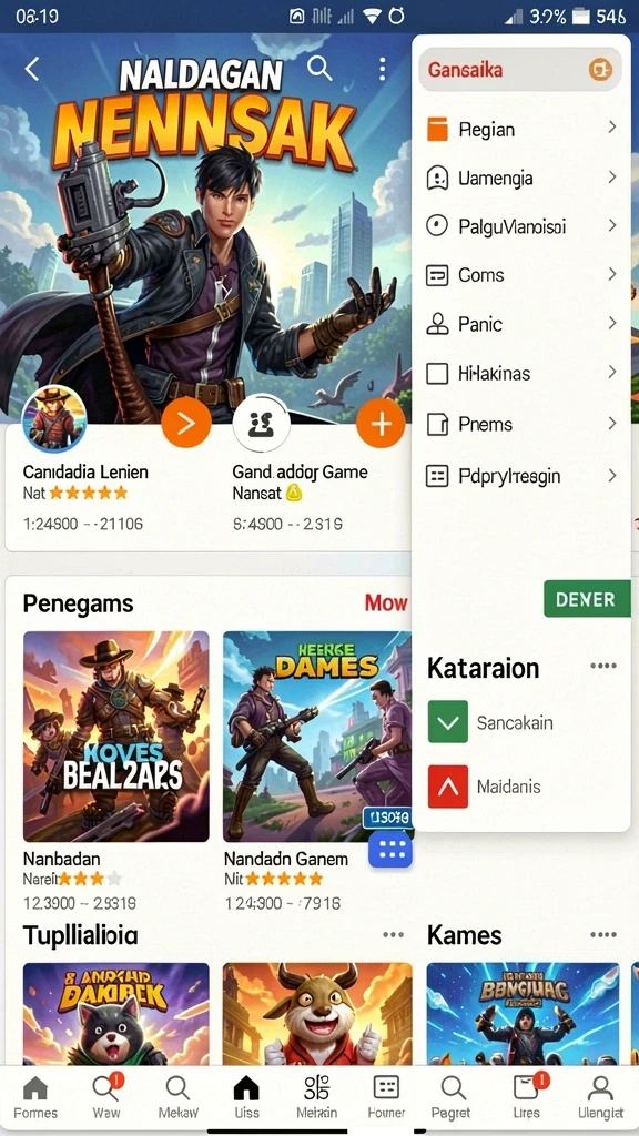 Misi menantang yang selalu diperbarui.