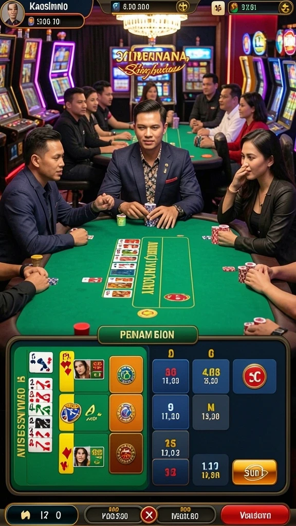 Fitur sosial untuk berinteraksi dengan pemain lain secara real-time.