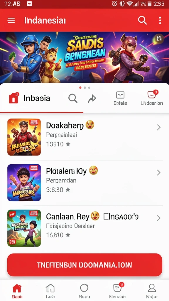 Mode permainan yang seru dan beragam pilihan.