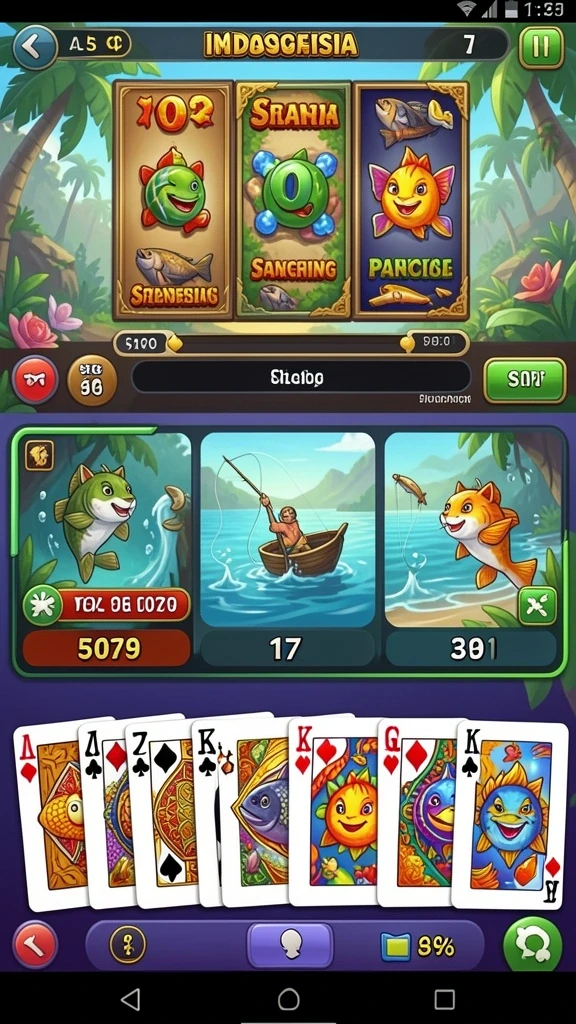 Berbagai tantangan seru dalam game.