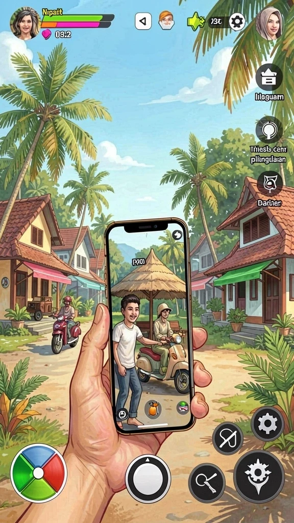 Fitur sosial yang memungkinkan interaksi antar pemain.