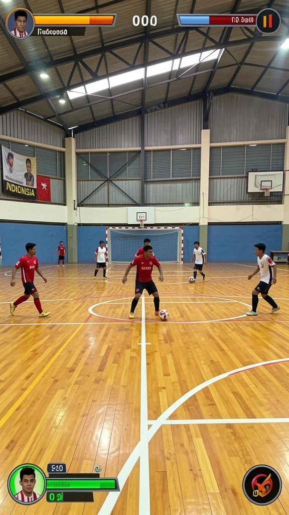Tangkapan layar ketiga memperlihatkan aksi pertempuran seru dalam game.