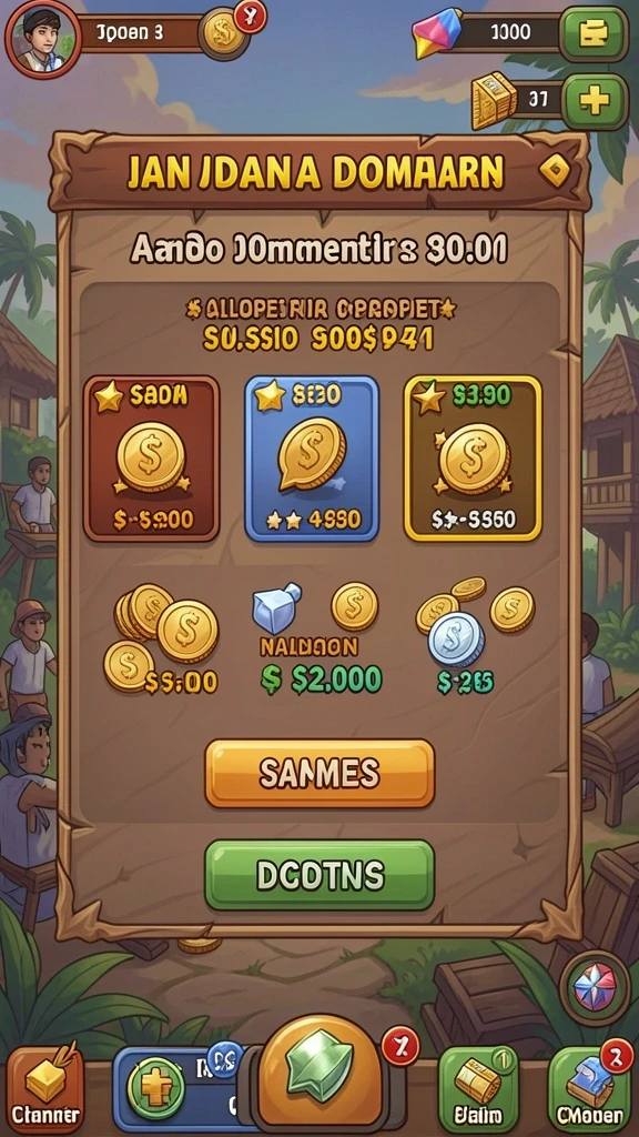 Screenshot memperlihatkan fitur permainan slot yang beragam.