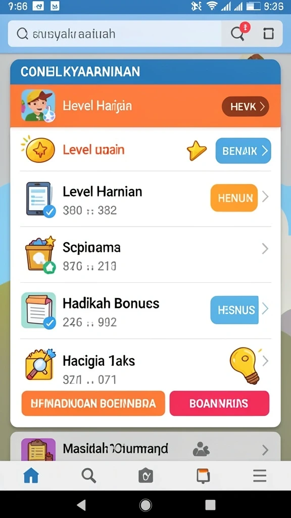 Tampilan awal VANTAIDN yang menarik dan penuh warna.