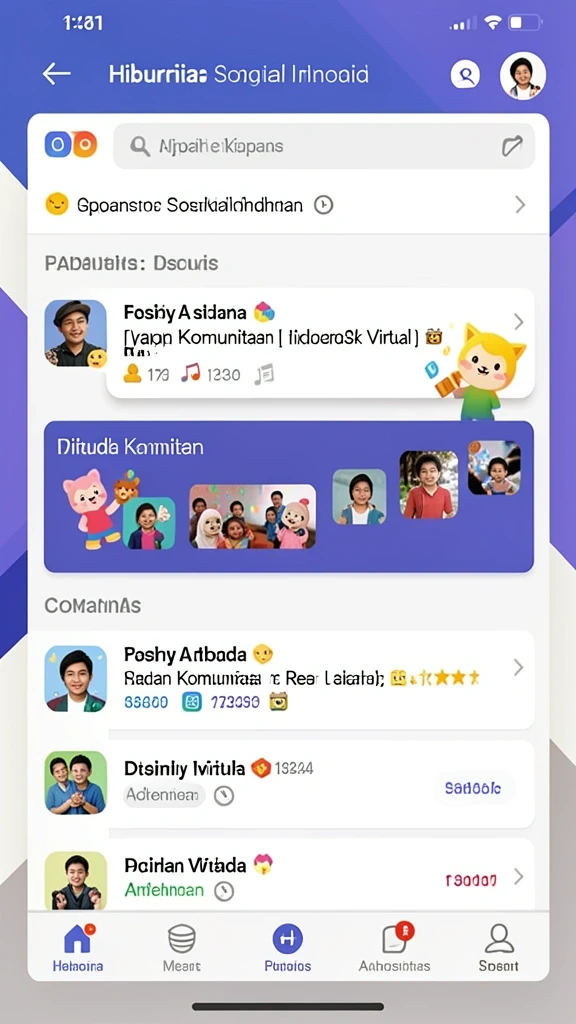 Tampilan antarmuka yang user-friendly.